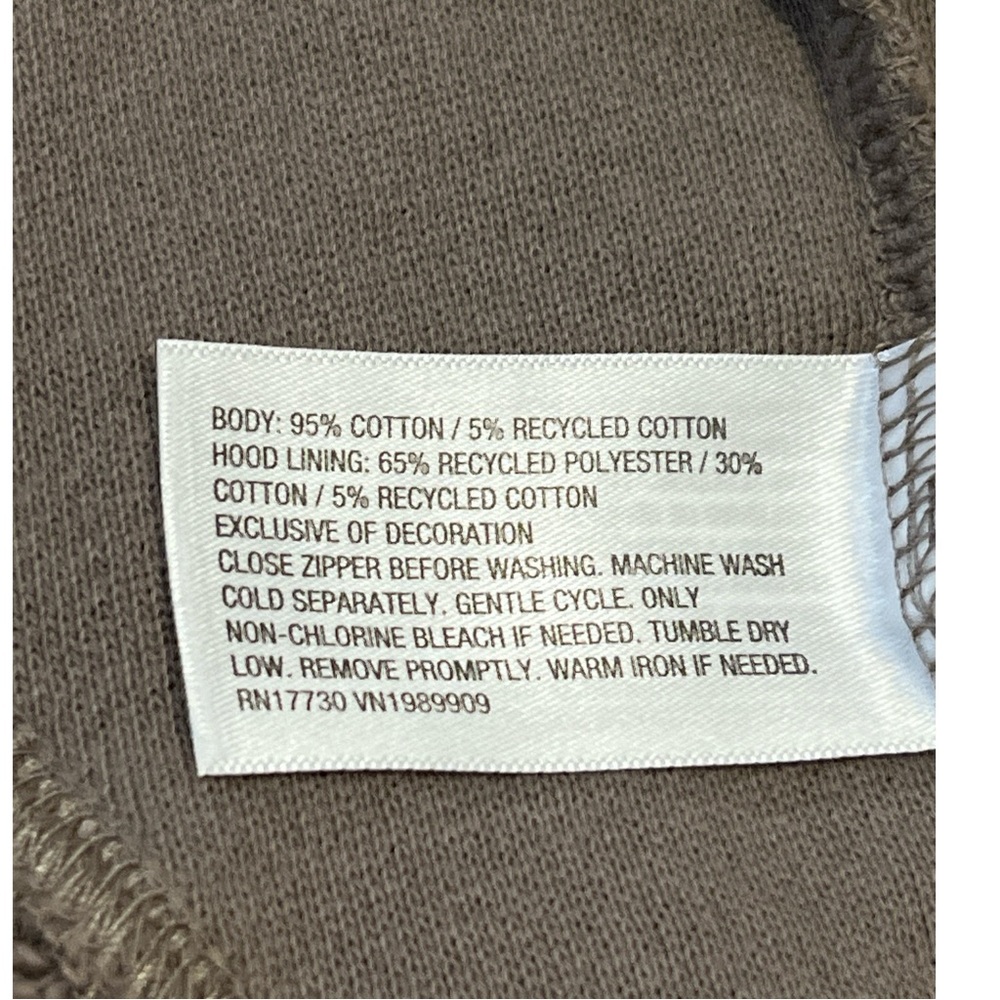 Joy Lab Sweatshirt, Women’s, Relaxed, Loose, Full Zip, Persuading Gray, Sz Small - Picture 7 of 7